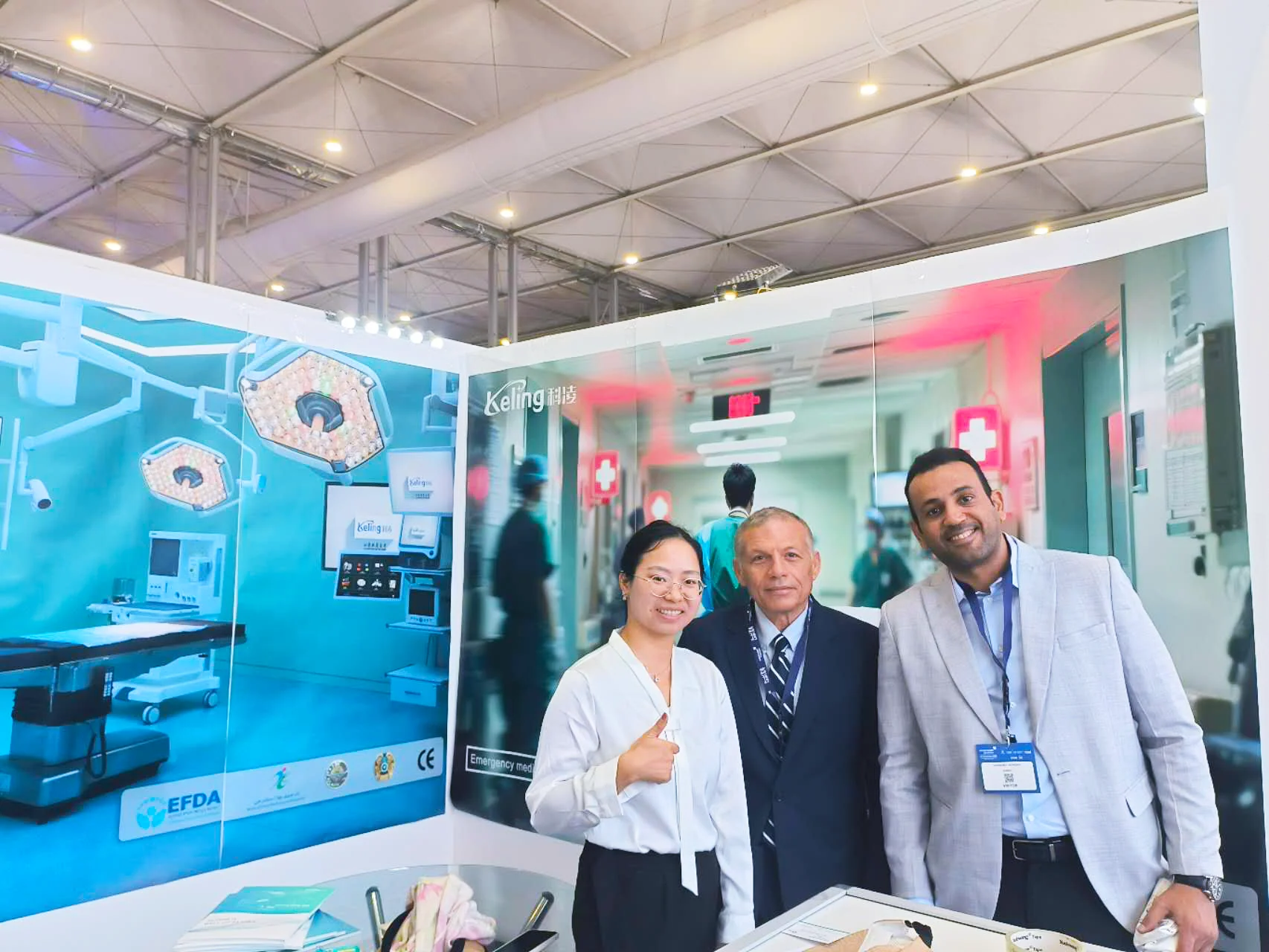 Keling Medical medical equipment display in Saudi Arabia