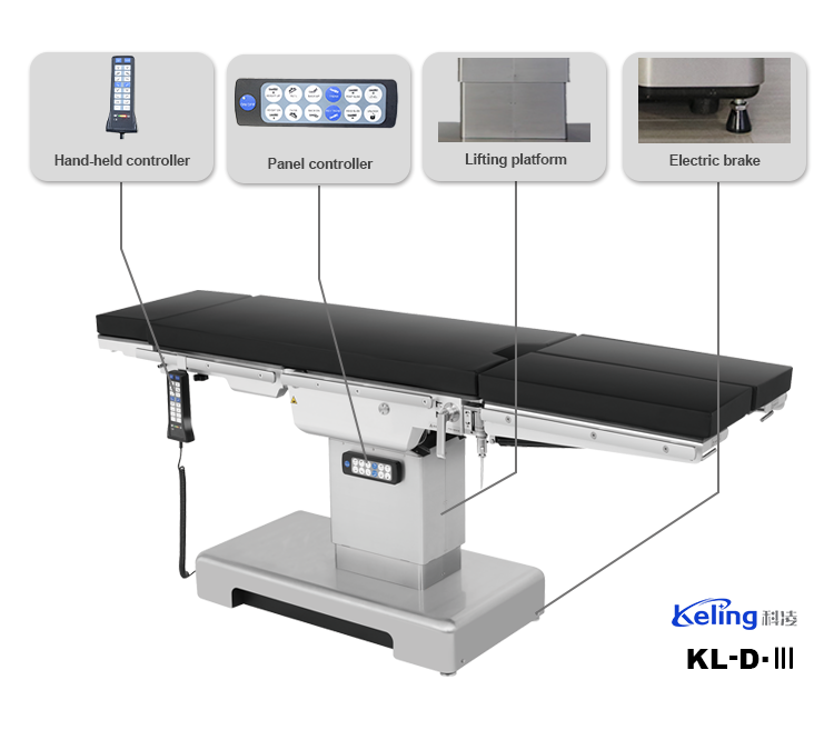 Electric Operating Table-KL-D-THREE - Attēls 3