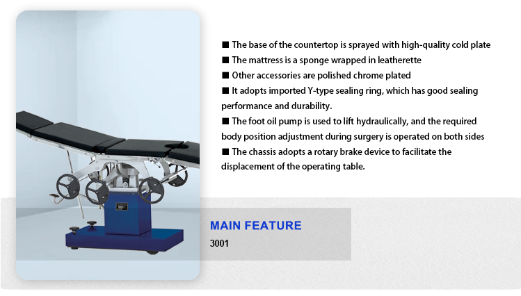 Hydraulic Operating Table-3001 – Image 3