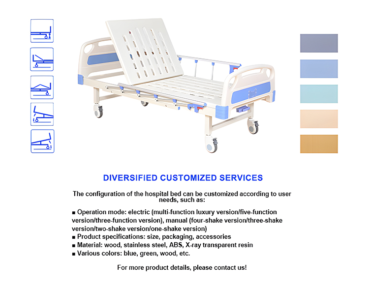 Ручная больничная кровать-KL-BC107