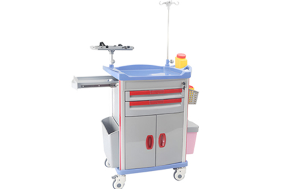 Medizinischer Wagen Produktkatalog-Hintergrund-Banner-medizinische Wagen