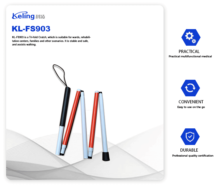 Tri-fold Crutch-KL-FS903 - الصورة 2