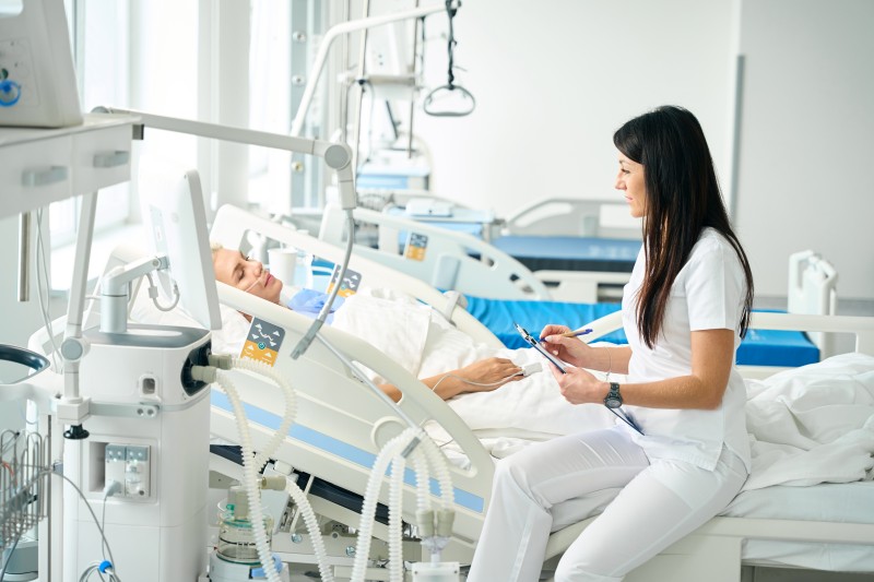 Cama de hospital para uso doméstico