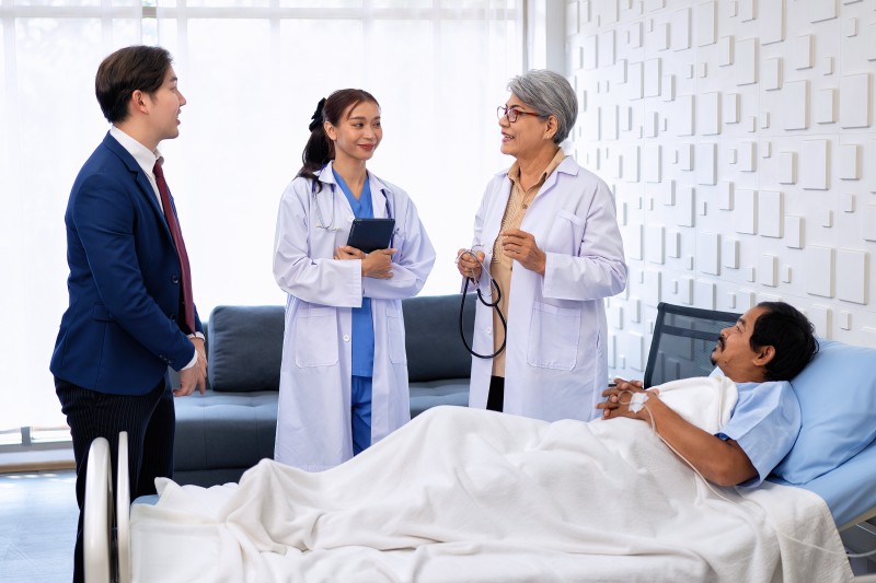 nemocniční lůžko na Filipínách