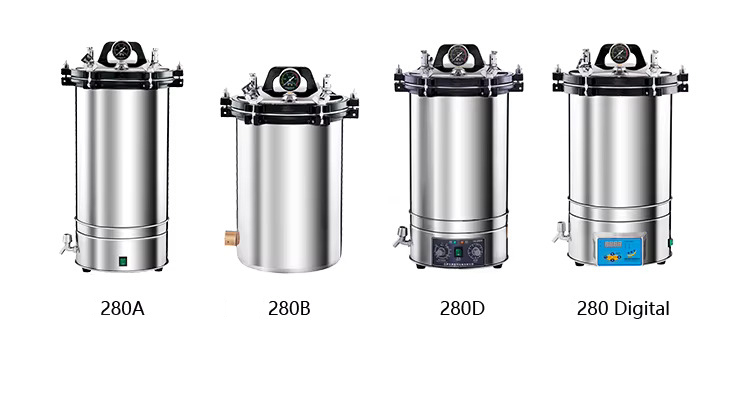 280D Esterilizador de vapor portátil 18L para autoclave de instrumentos médicos